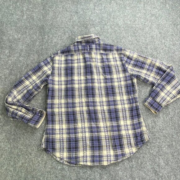 VTG Dockers Button Up Shirt Women’s Small Windowpane Plaid Long Sleeves‎ Cotton - Picture 6 of 12